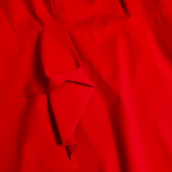 Jason Wu X ELOQUII Asymmetrical Red One Shoulder Dress - Picture 7 of 10